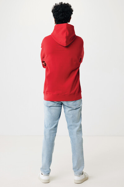 Iqoniq Yengo recycled cotton hoodie with sidepockets - Red / S