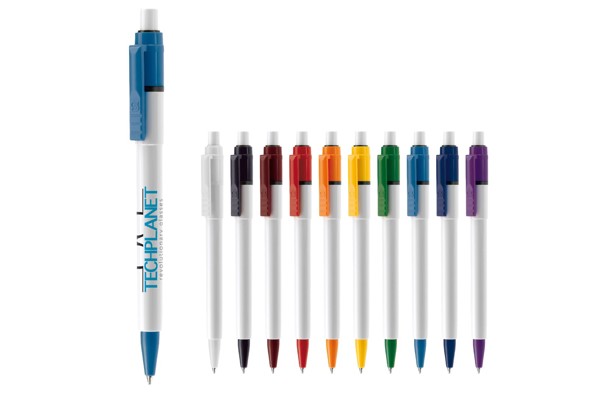 Ball pen Baron Colour hardcolour - White / Black