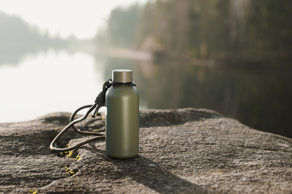 VINGA Parks RCS fľaša z nehrdzavejúcej ocele, 400 ml - Zelená