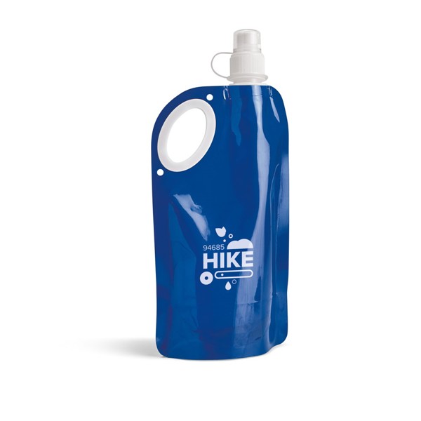 HIKE. Skládací láhev z PET, PA a PE 750 ml - Modrá