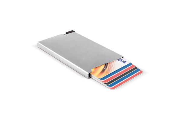 Porte-cartes bancaire en aluminium - Argent