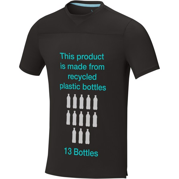 T-shirt cool fit de manga curta de GRS reciclado para homem de 160 g/m² Borax - Preto liso / XL
