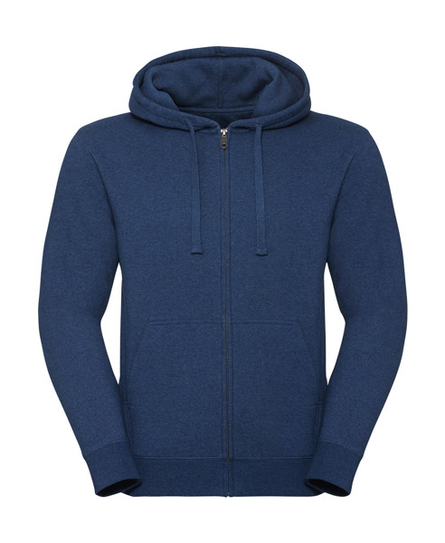 Men's Authentic Melange Zipped Hood Sweat - Ocean Melange / XS