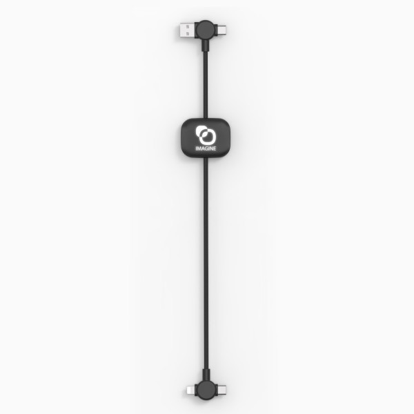 OKI - CÂBLE LONG 4 EN 1 À CHARGE ULTRA-RAPIDE 60W & TRANSFERT DE DONNÉES