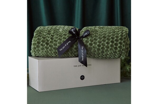 Sagaform Maja Plaid polaire 130x170 cm - Vert