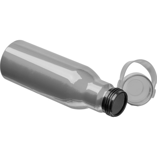 Drinking bottle made from recycled aluminium - Silvergrey