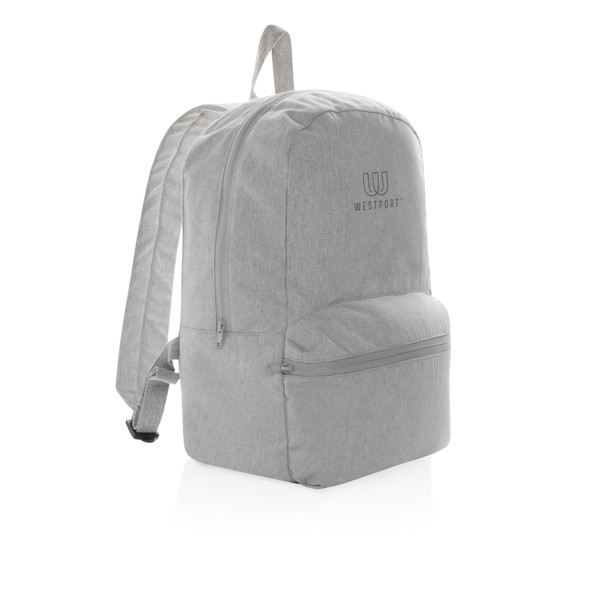 Impact Aware backpack 285 gsm recycled canvas - Grey