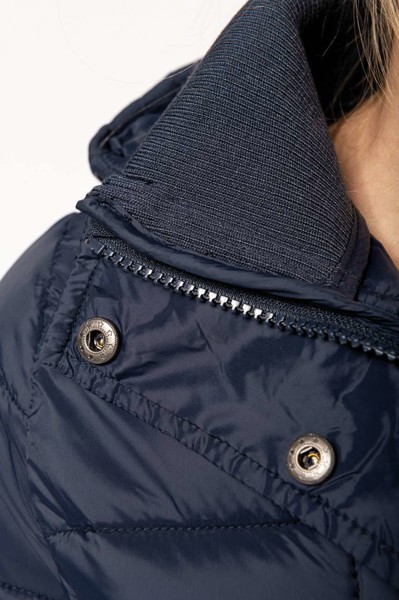 Ladies' Lightweight Hooded Padded Parka - Black / S