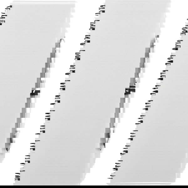 Notizbuch ca. A5 mit Kugelschreiber - weiß