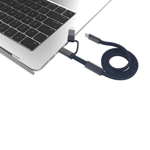 Câble de recharge rapide 60W 2-en-1 Arc RCS - Bleu