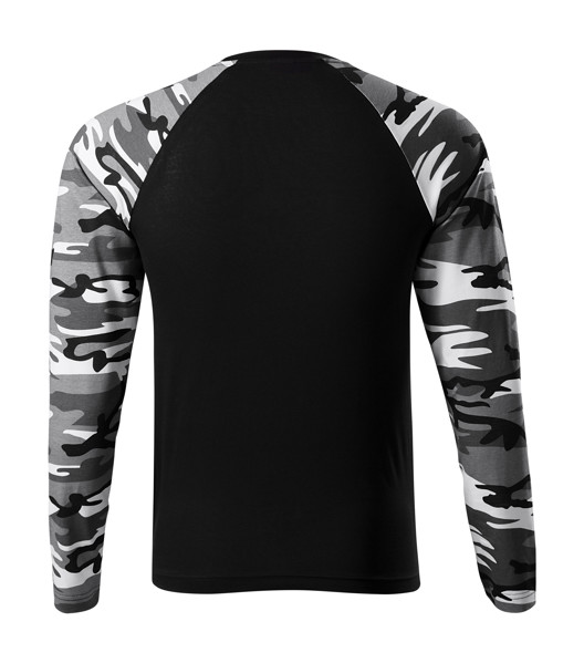 Tričko Unisex Malfini® Camouflage Ls - Camouflage Gray / S