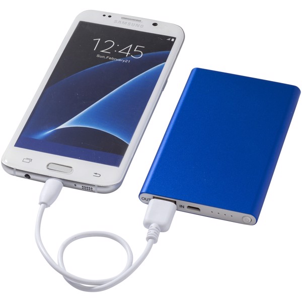 Batterie de secours en aluminium 4000 mAh Pep - Bleu Royal