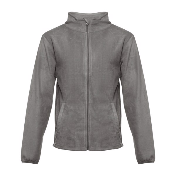 THC HELSINKI. Men's Polar fleece jacket with elasticated cuffs - Grey / XL