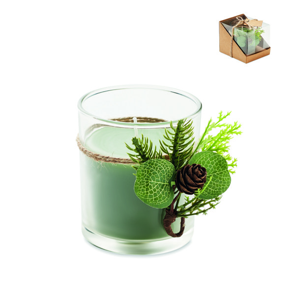 Forest glass candle holder, 120 g