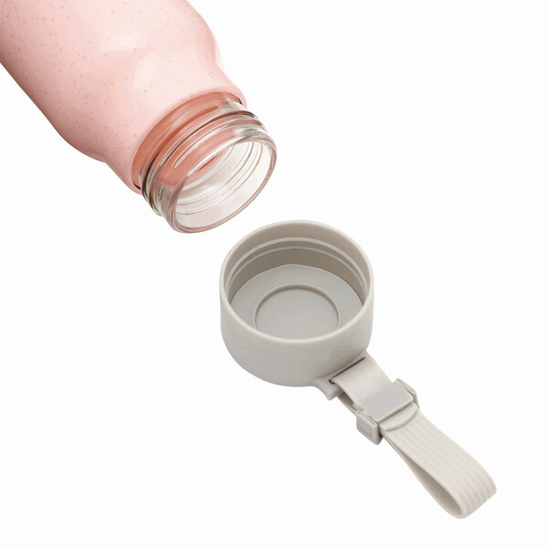 Glass Drinking Bottle Eco Drink - Red