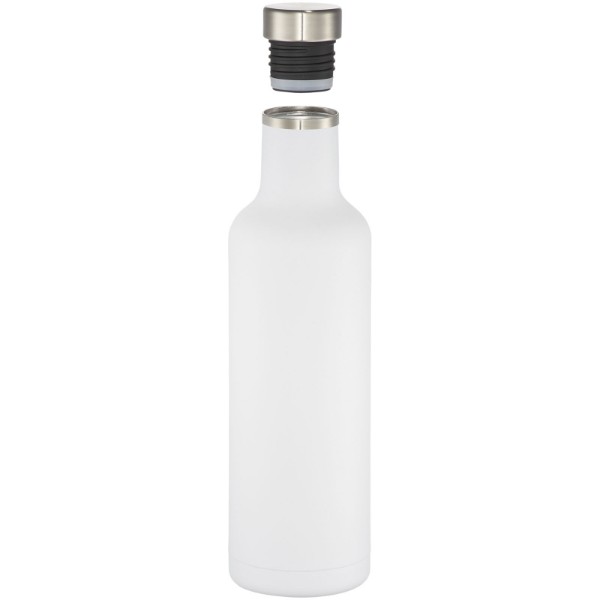 Bouteille Pinto avec isolation par le vide et couche de cuivre 750ml - Blanc