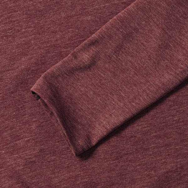 Ladies Long Sleeve Hd T - Silver Marl / L