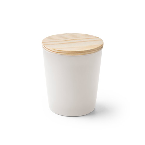 DUVAL. Aromatic Soy candle with cork lid 180 g - White