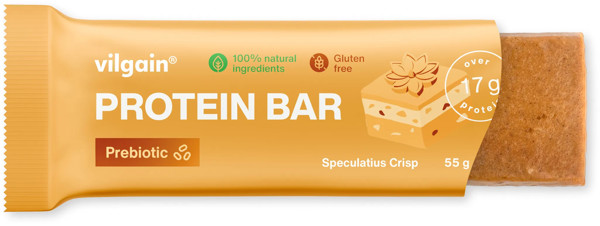 Vilgain Prebiotic Protein Bar 55g mandle s karamelovým sirupom