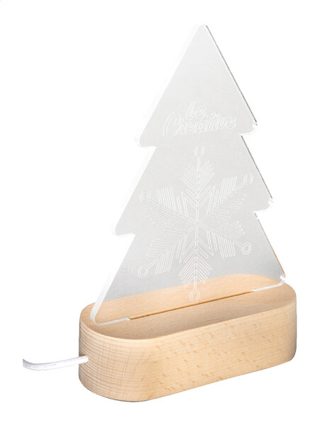 Karácsonyfa alakú LED-es trófea Woodify Xmas