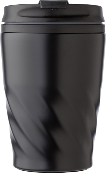 PP and stainless steel mug Rida - black
