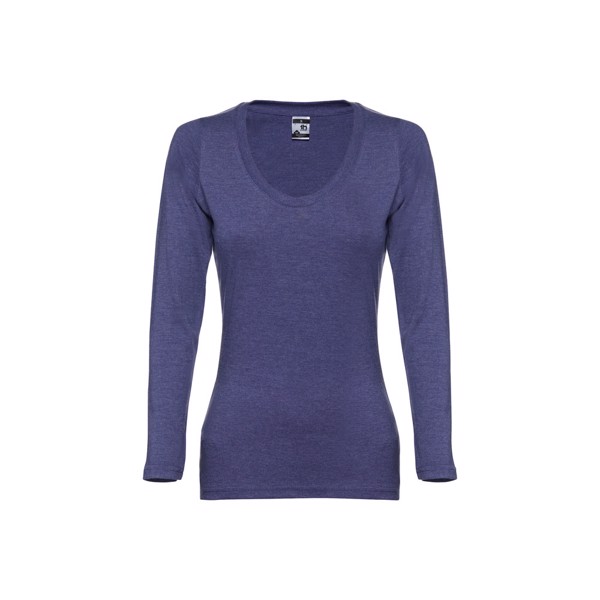THC BUCHAREST WOMEN. Dámské tričko s dlouhým rukávem - Modrý Melír / M