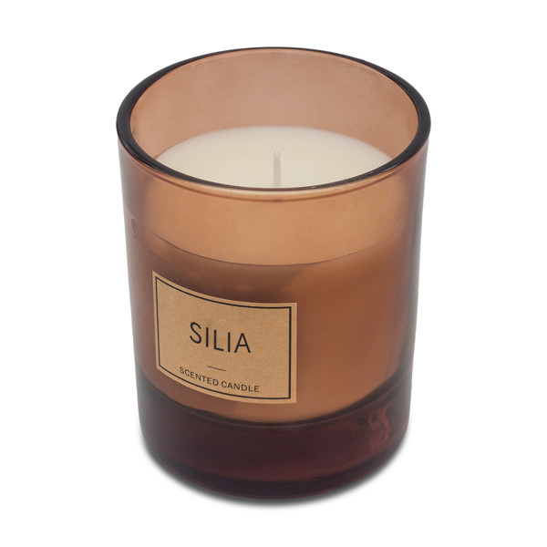Silia candle in a wooden box