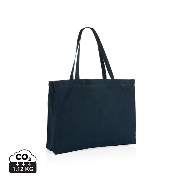 Sac shopping en coton recyclée 145 gr Impact AWARE™ - Bleu Marine