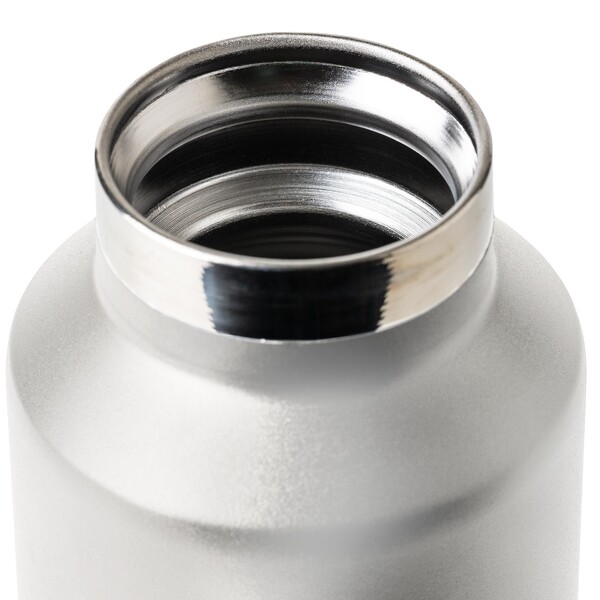 Recycled stainless steel double-walled bottle (600 ml) Mace - White