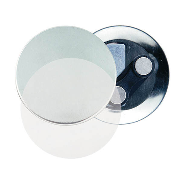 Crachá Ch-038-R Magnético (Ø38mm) - Pack 100Un - Cinza Claro