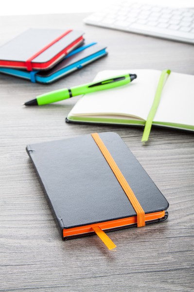 Notebook Kolly - Black / Orange