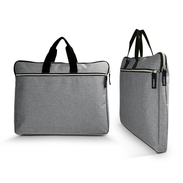 SACOCHE PORTE-DOCUMENT ET ORDINATEUR PORTABLE - Gris chine