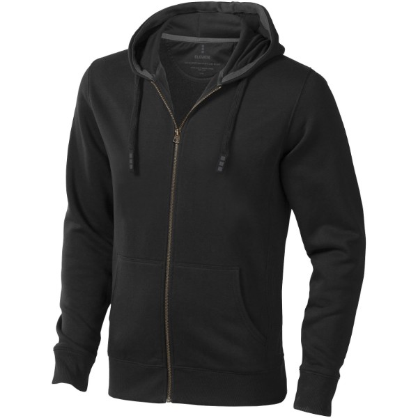 Arora men's full zip hoodie - Solid black / L