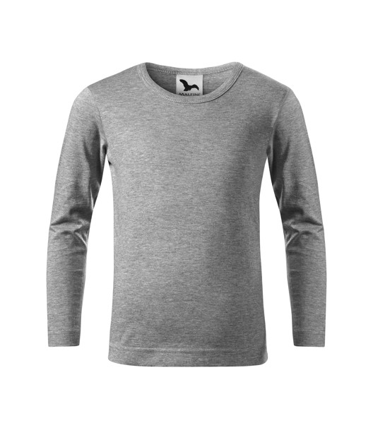 Triko Dětské Malfini® Fit-T Ls - Tmavě Šedý Melír / 122 cm/6 let