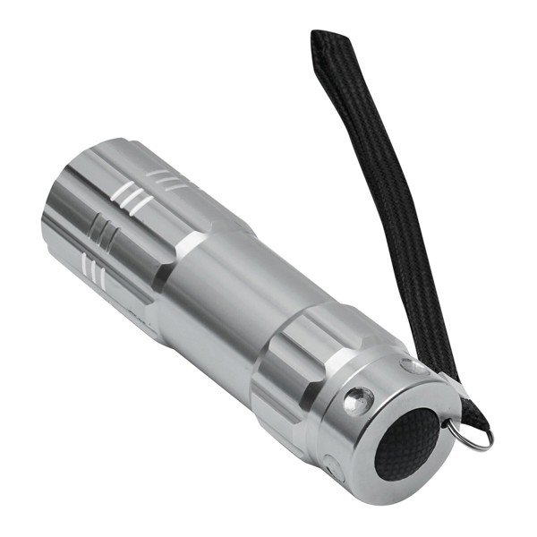Led-Taschenlampe Powerful - Silber