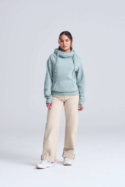 Cross Neck Hoodie - Vanilla Milkshake / XS