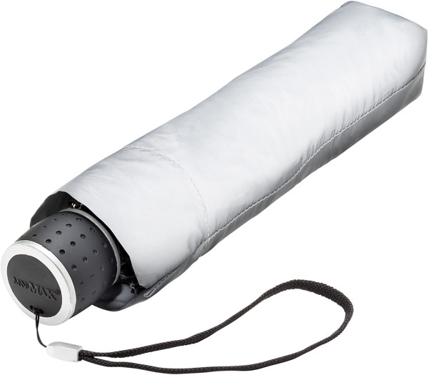 MINIMAX - Parapluie avec tissue reflechissant - Manuel - Impermable au vent -  95 cm - Argent