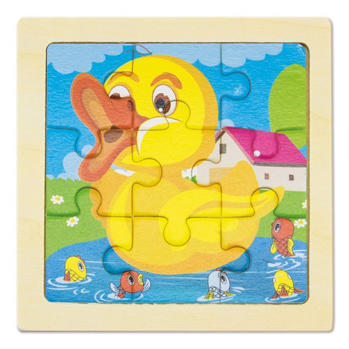 SET DE 5 PUZZLES EN BOIS NATUREL "JUNIOR"