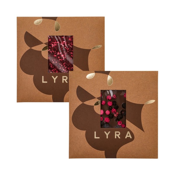 SQUARE. višeň+malina - Červená