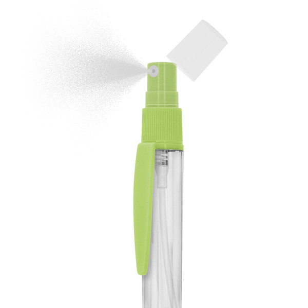 STYLO BILLE AVEC VAPORISATEUR 4 ml SOLUTION HYDROALCOOLIQUE - Blanc