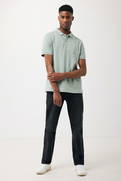 Polo tričko IQONIQ Yosemite z recykl. bavlny - Iceberg Green / XXXL