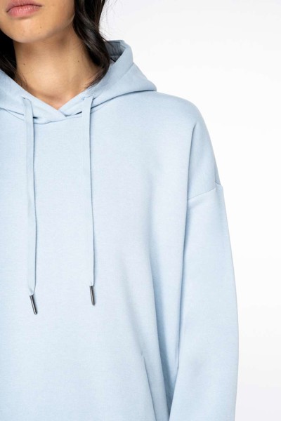 Ladies' Eco-Friendly Hooded Sweatshirt Dress - Aquamarine / XL
