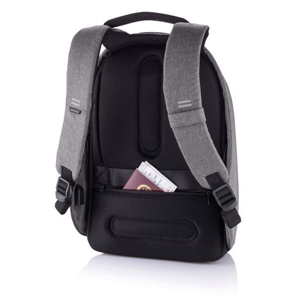 Bobby Hero Regular, Anti-theft backpack - Grey / Black