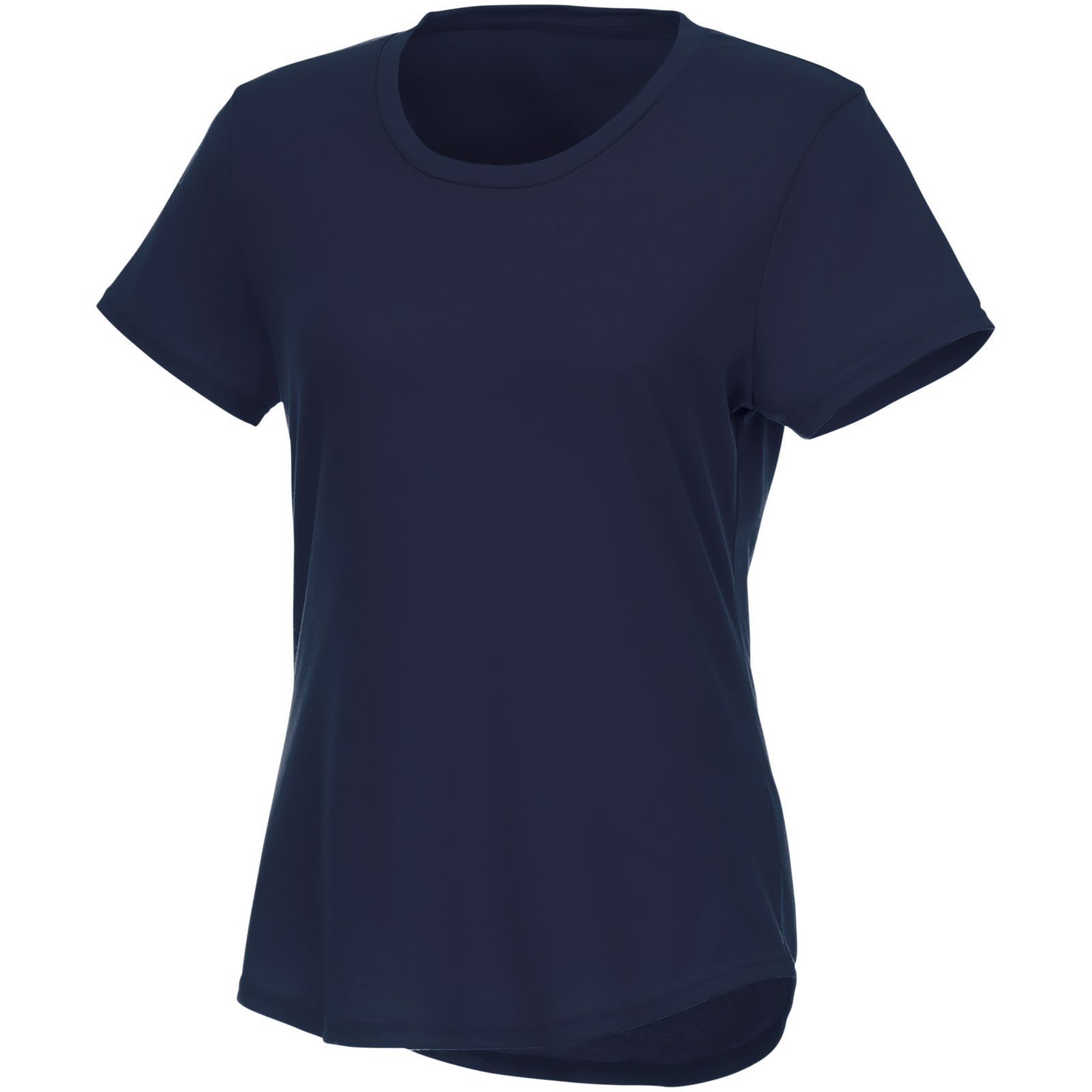 Camiseta de manga corta de material reciclado GRS para mujer "Jade" - Azul marino / M