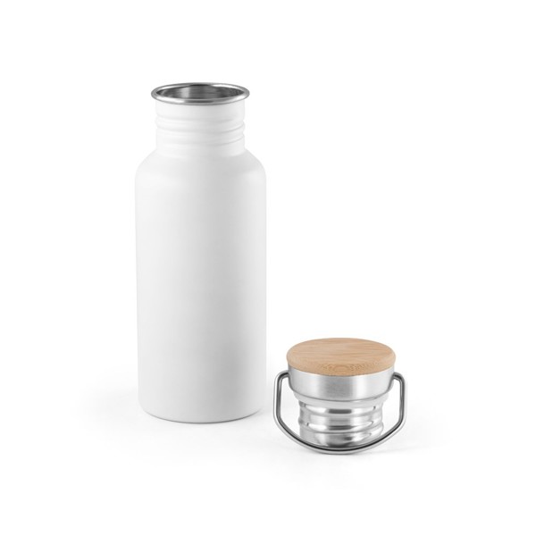 OASIS. Stainless steel bottle 540 ml - White