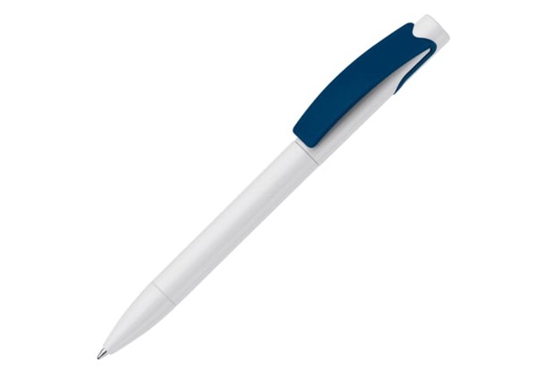 Ball pen Punto - White / Dark Blue