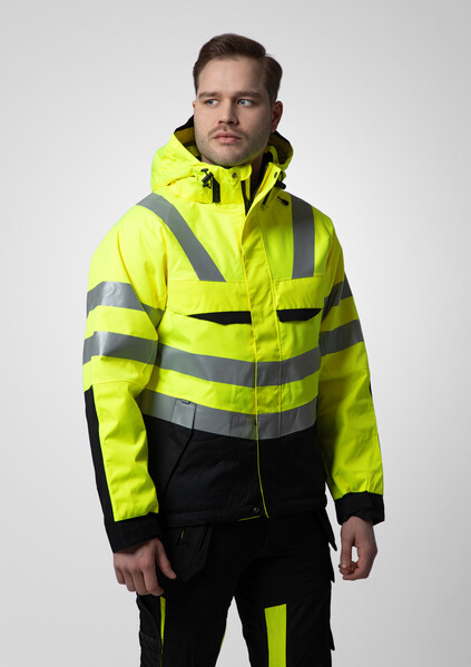 6418 PADDED JACKET ORANGE HV XS