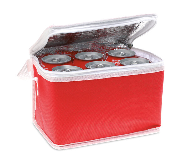 Sac iso  pour 6 cannettes Promocool - Rouge