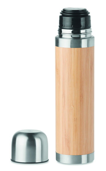 Chan Bamboo flask 400 ml, double wall steel