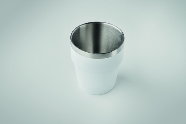 Gobelet double paroi 250 ml Acerito - Blanc